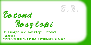 botond noszlopi business card